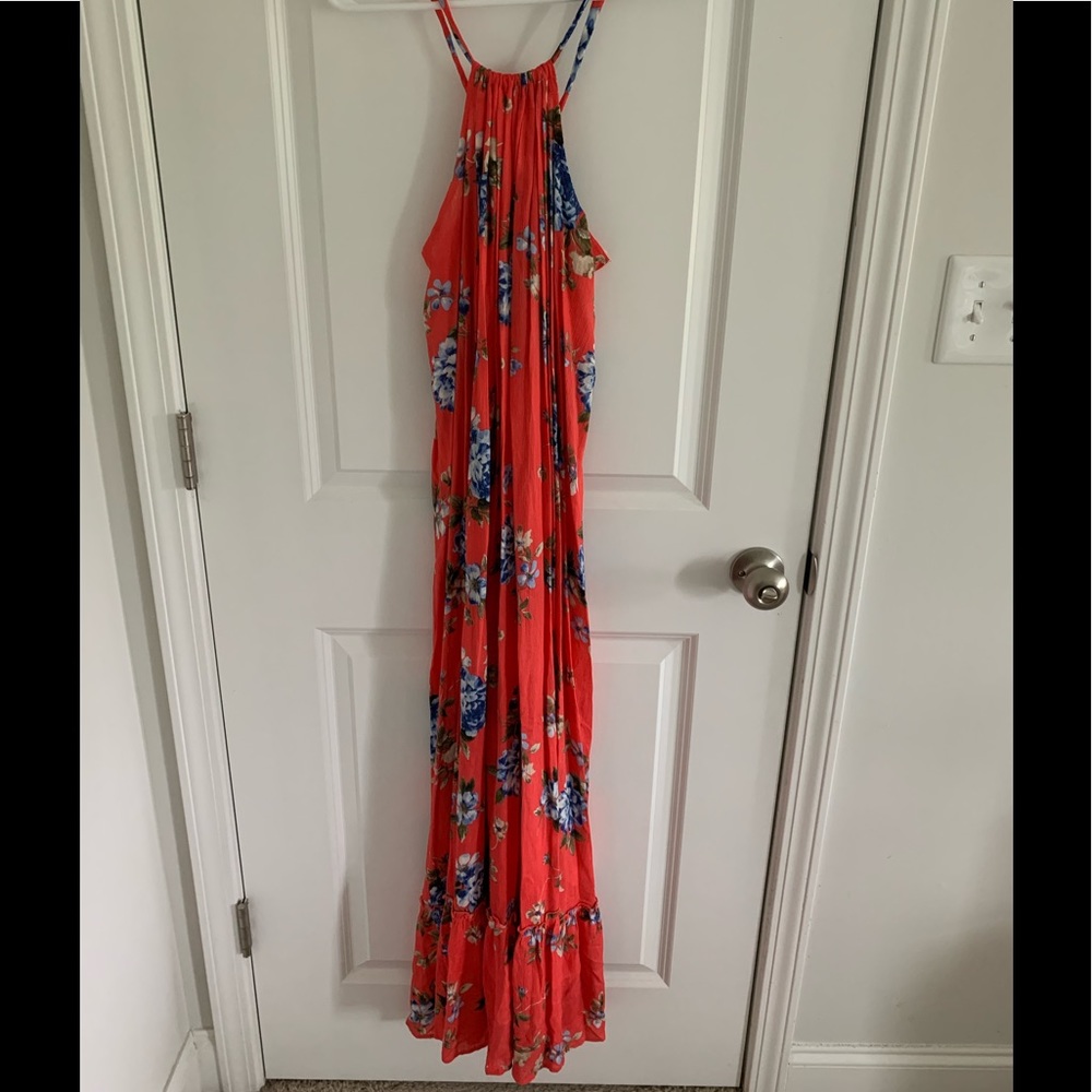 ❤️ 3/$15 BUNDLE and SAVE!❤️orange/blue floral maxi